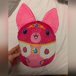 Chachee Pink jumbo plush toy Dogs Vs Squirls 8 Inch Weighted Bean Filled NWT